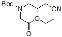 ethyl 2-(tert-butoxycarbonyl(3-cyanopropyl)amino)acetate